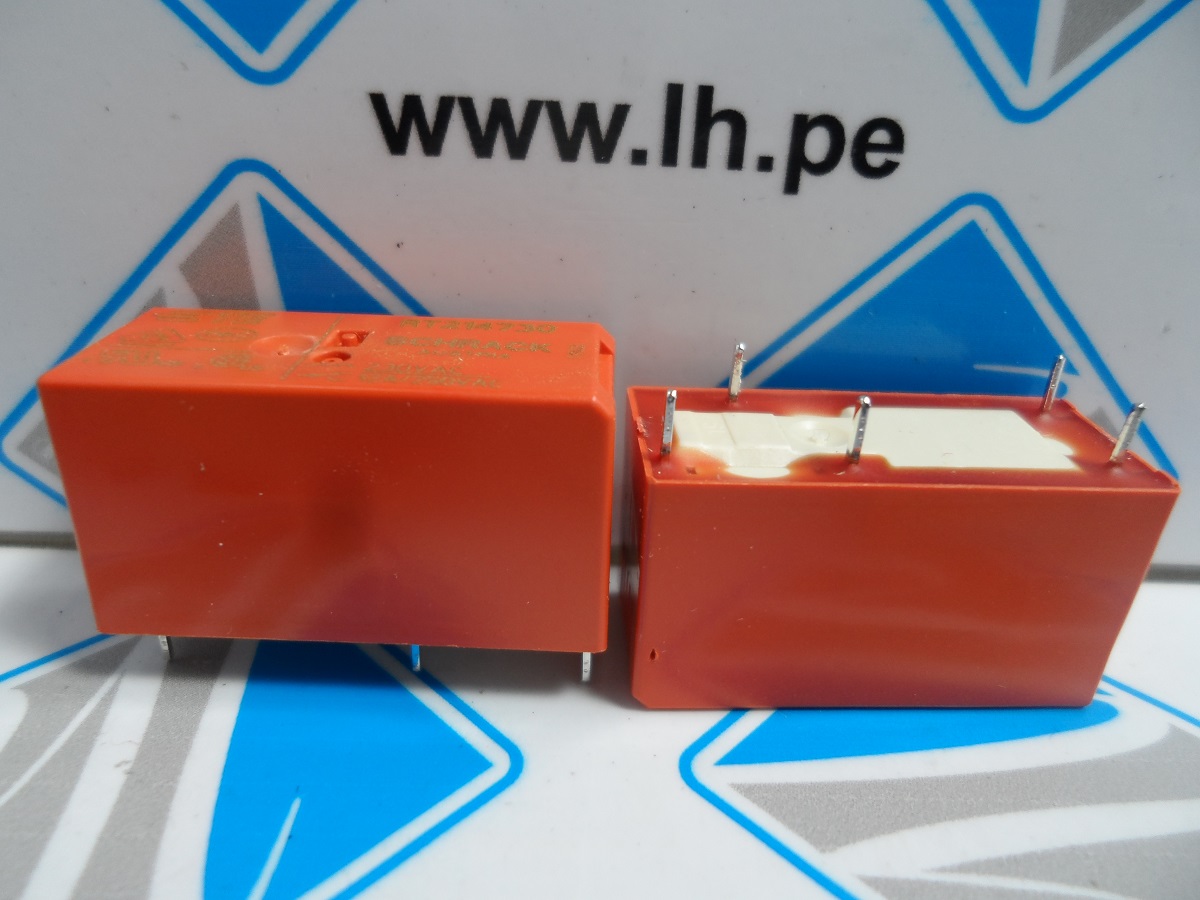RT214730 1419108-6            Relay electromagnético, SPDT, 230VAC, 5 pines, 12A/250V